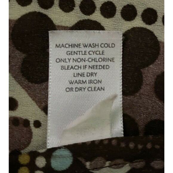 J. Jill Size Medium 100% Silk Brown Raglan Short Sleeve Blouse Pleated Front - Picture 8 of 8